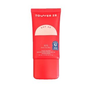 Tower 28 SOS Face Guard Broad Spectrum SPF 30 Sunscreen 20ml 0.68oz Travel Size
